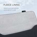 Modern slim laptop bag with gray fleece lining | Mark Ryden Global