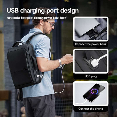 Mark Ryden Global Squero III backpack with USB charging - modern travel bag