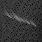 Dark gray mesh fabric of Mark Ryden Softologic I backpack showing water-repellent feature