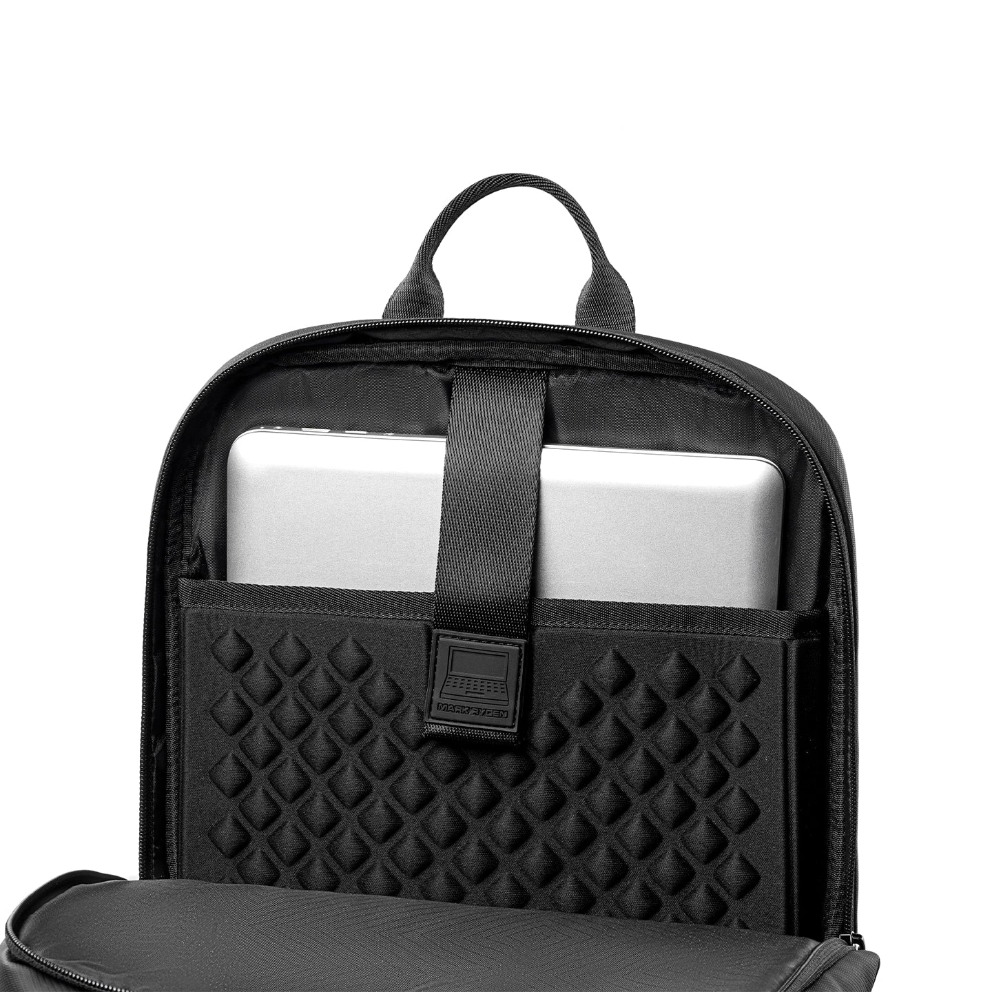 VaultPro: Business Backpack with EVA Diamond Protection & USB Charging