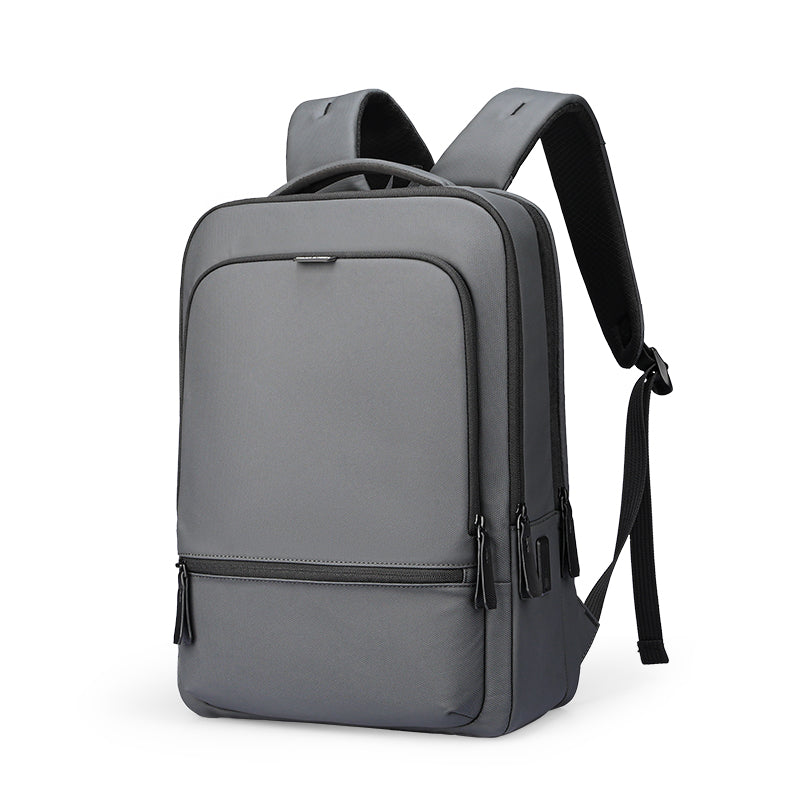 Gray anti-theft smart backpack ChargeFlex by MarkRyden Global