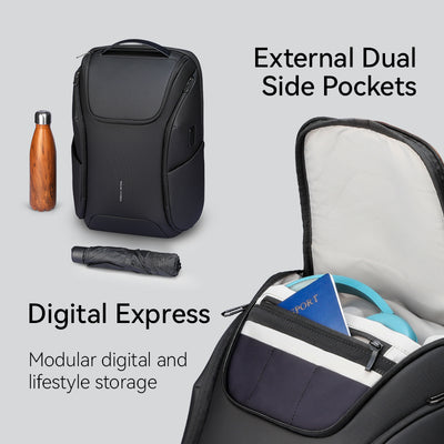 backpack travel bag usb port Polycom 2nd F_MR9730: Waterproof Backpack with Built-in USB for Travelling