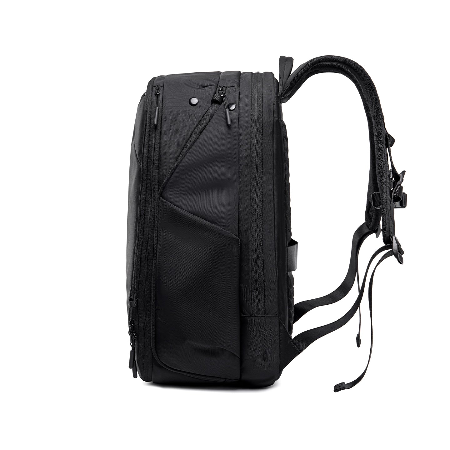 Globalist: Expandable 3-in-1 Tech Travel Backpack with 180° Clamshell Opening & Luggage Strap