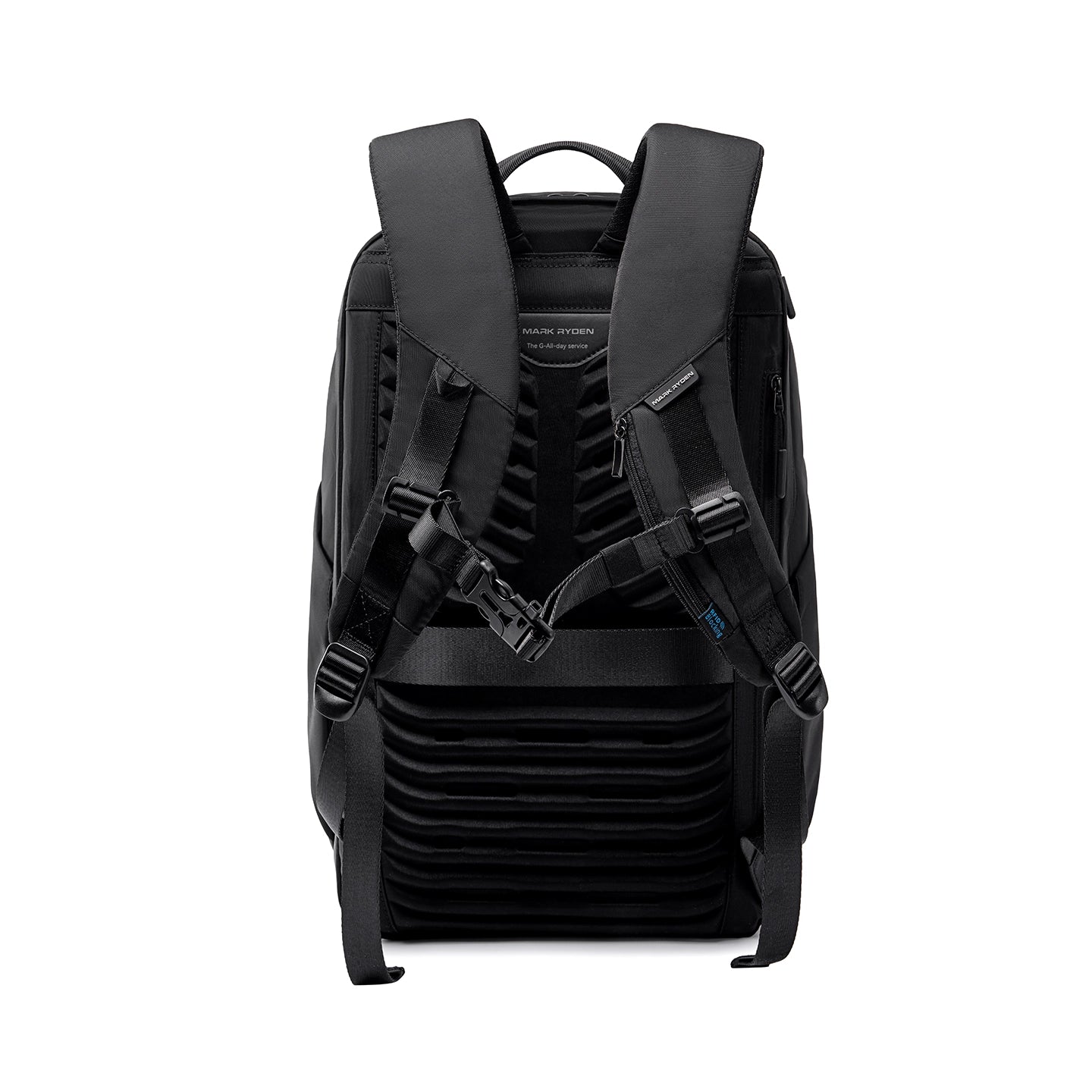 Mark Ryden Globalist expandable tech backpack with padded straps