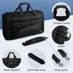 Mark Ryden Global black travel gym bag with portable handle, zipper & water repel feature