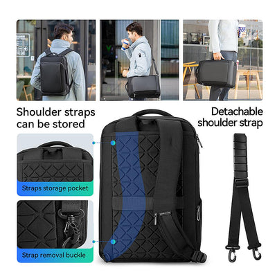 Mark Ryden Global black detachable light trendy business backpack