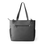 Mark Ryden Global's charcoal tech-integrated messenger bag with charger compartment