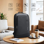 MarkRyden Global UrbanLite Pro black water-resistant business travel backpack with multiple pockets