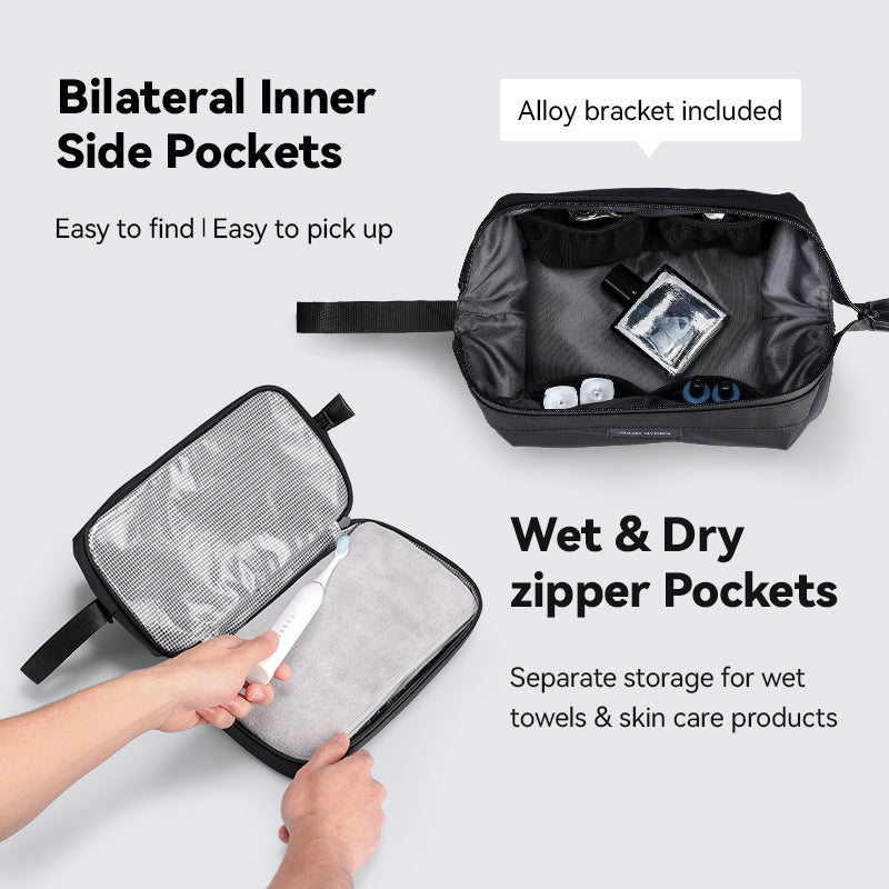 MarkRyden Global Switchstorage V toiletry bag with wet/dry pockets for modern travelers