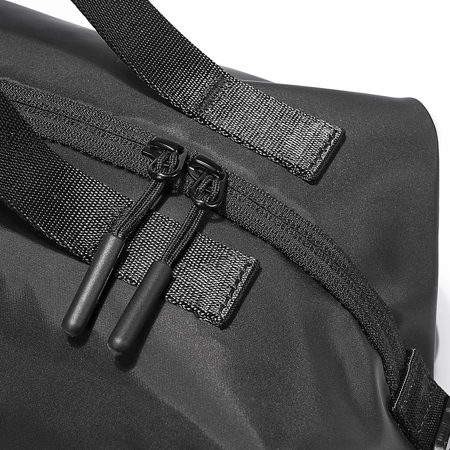 AquaCube 3D waterproof black organizer cube with zippers & straps for packing