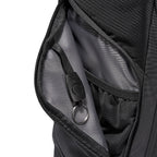 Mark Ryden Global MorphCore expandable backpack interior with zipper detail