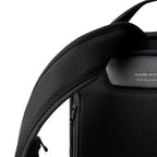 Mark Ryden MorphCore backpack - black padded strap with brand logo, anti-theft design