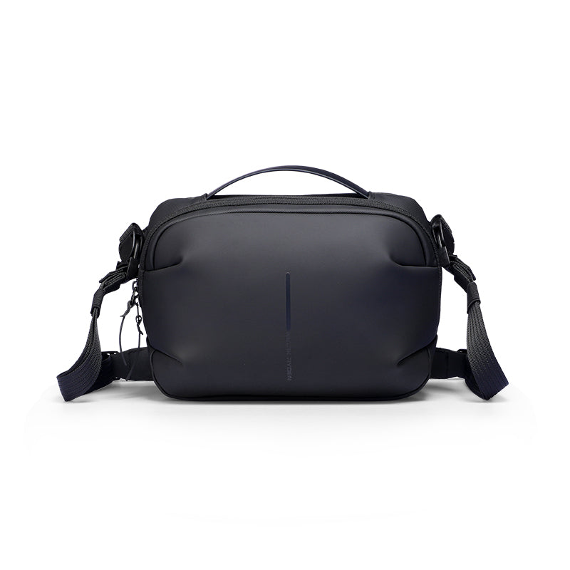 MarkRyden Global's black waterproof PU sling bag modern daily