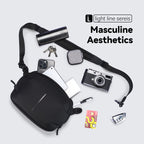 AquaLite waterproof PU sling bag w/phone, camera, keys - modern daily essentials | MarkRyden Global