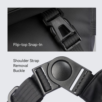MarkRyden Global waterproof switch sling bag - flip-top buckle for urban gamers