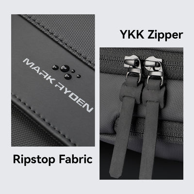 Mark Ryden waterproof sling bag - ripstop fabric & YKK zipper detail