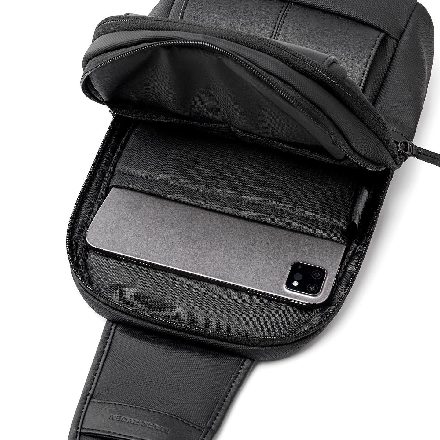 AeroCross: 6L Water-Resistant Crossbody Sling Bag with Sleek Business Design