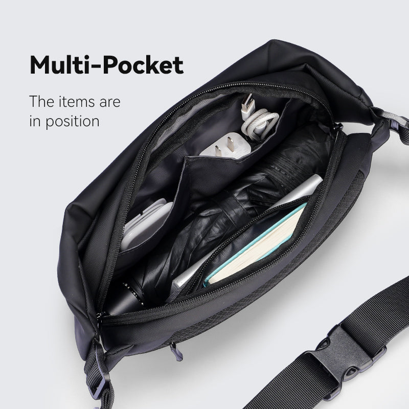 Mark Ryden RapidPack Lite waterproof tri-compartment sling pack for commute