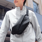 Mark Ryden RapidPack Lite black waterproof tri-compartment sling pack for commute