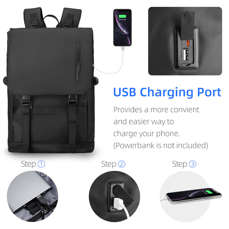 Mark Ryden Global expandable multi-pocket backpack with USB charging port
