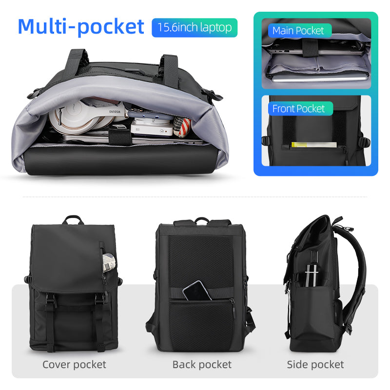 Mark Ryden Global expandable multifunctional backpack with multi-pockets, 15.6in laptop capacity, anti-theft design