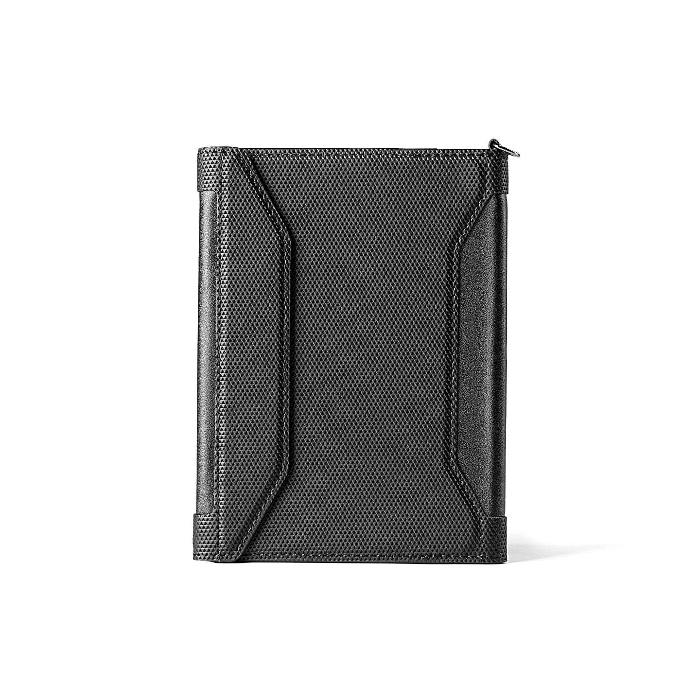 MarkRyden Global black crossbody travel card wallet with zipper for boarding