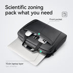 Mark Ryden black water-resistant briefcase w/front pocket & 15.6in laptop layer for urban travel