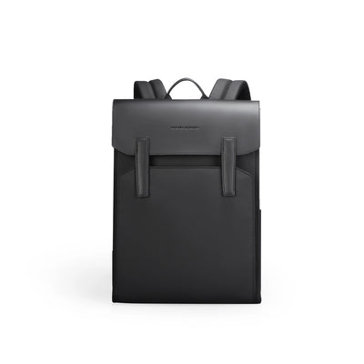 MUKE III: School Style Classic Business Work Black Oxford Backpack