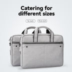 Gray MarkRyden commuter briefcases for 14/15.6 inch laptops - catering for different sizes