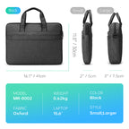 MarkRyden Global black oxford tech commuter briefcase 15.6"" anti-theft bag