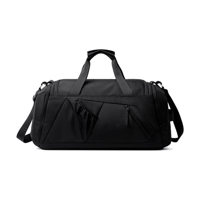 Black Worksman II gym duffel with wide-open design, shoe compartment