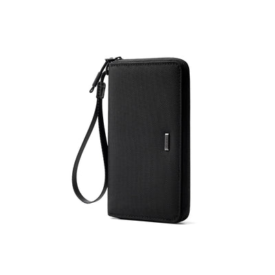 TetherZip: Wristlet Coin Wallet with Detachable Carry Strap and Inner Zipper Pocket