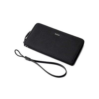 TetherZip: Wristlet Coin Wallet with Detachable Carry Strap and Inner Zipper Pocket