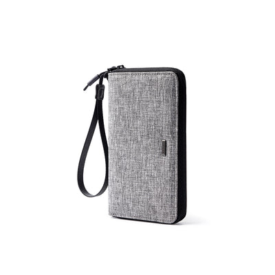 TetherZip: Wristlet Coin Wallet with Detachable Carry Strap and Inner Zipper Pocket