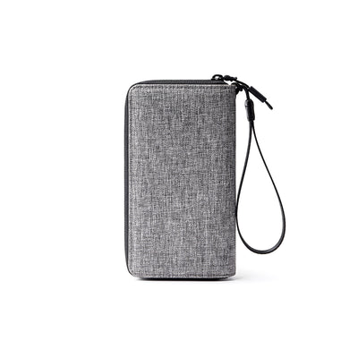 TetherZip: Wristlet Coin Wallet with Detachable Carry Strap and Inner Zipper Pocket