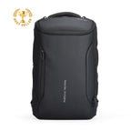 Mark Ryden black futuristic backpack with Best Seller badge, multiple zip pockets, large capacity daily bag