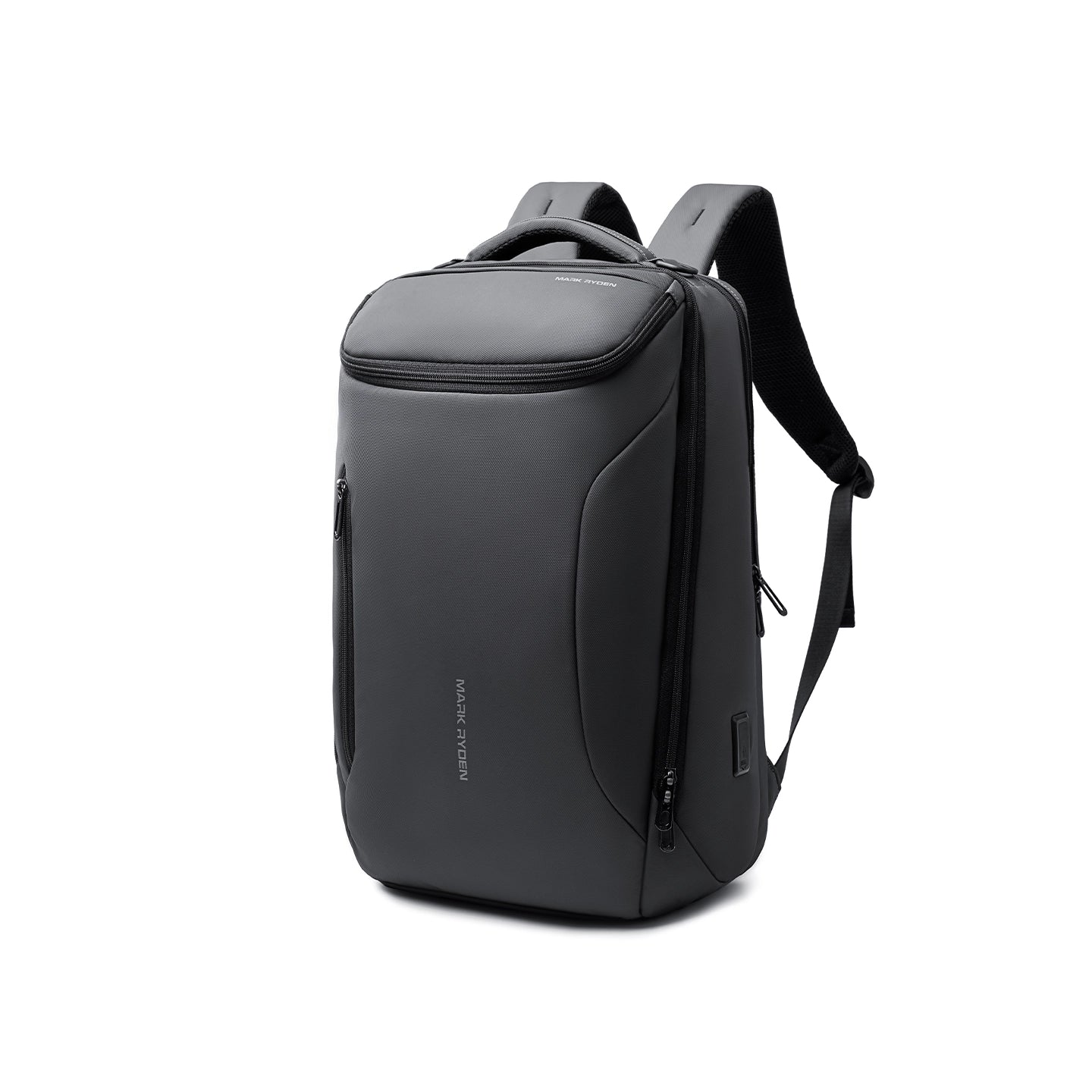 Mark Ryden Compacto Pro futuristic black daily backpack with large capacity
