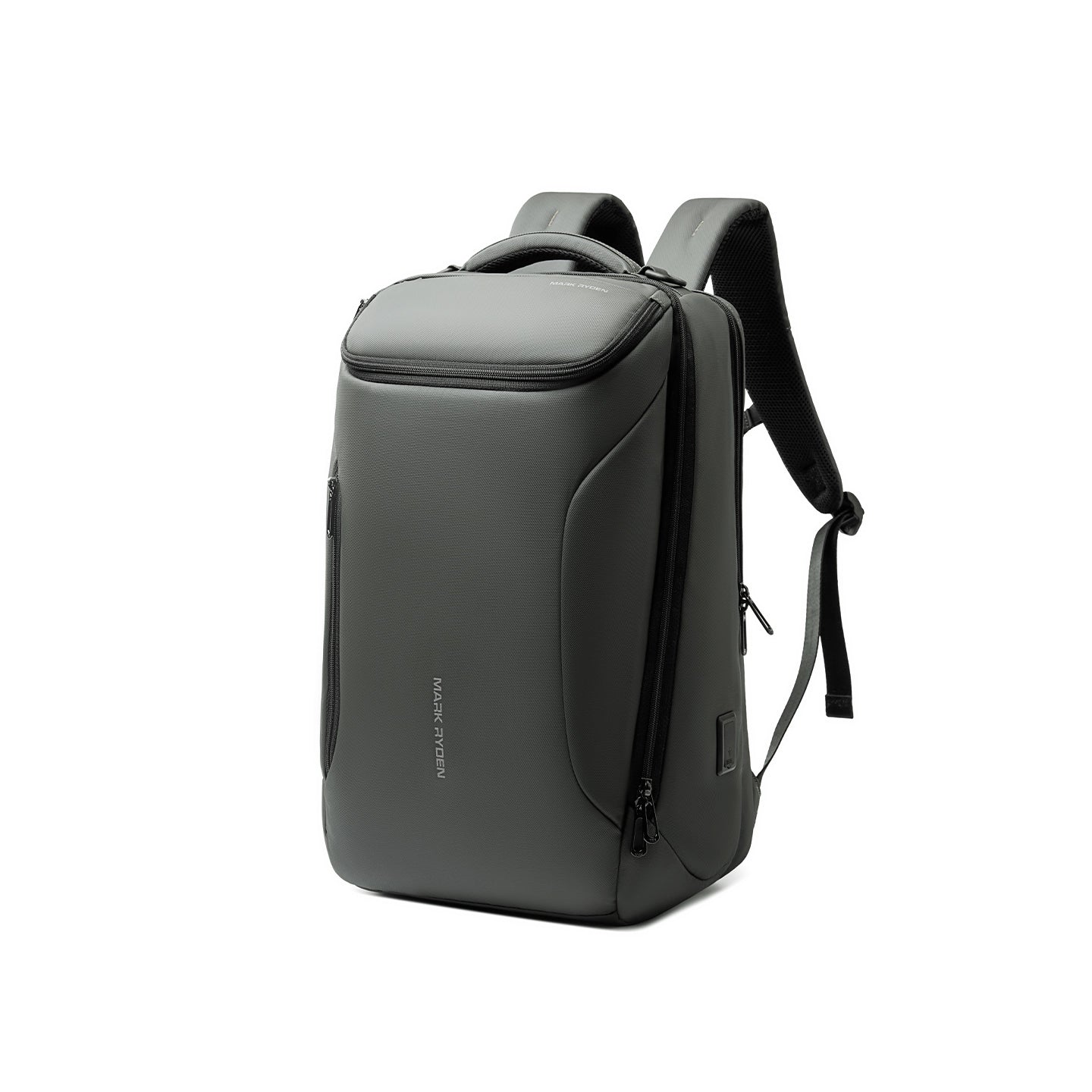 Mark Ryden Compacto Pro backpack - sleek dark gray futuristic anti-theft daily bag