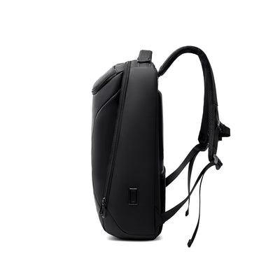 MarkRyden Compacto Pro black backpack - futuristic design, large capacity daily