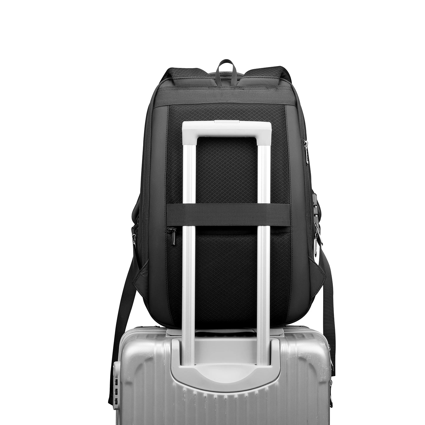 Protector II: Upgrade Diamond-cut Design Hard shell Waterproof Multifunctional  Laptop Backpack