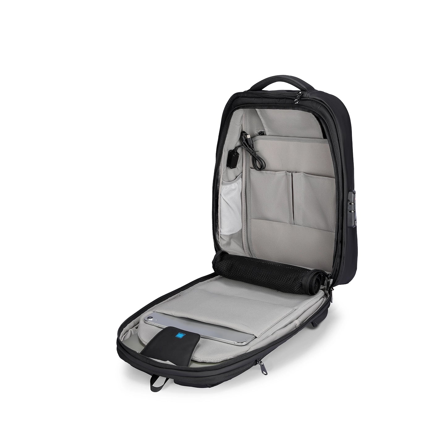 Protector II: Upgrade Diamond-cut Design Hard shell Waterproof Multifunctional  Laptop Backpack