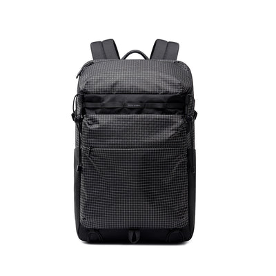 MARK RYDEN Global AeroPro 17.3" laptop backpack with grid pattern, multiple compartments