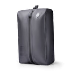 Gray Mark Ryden VacSpace sealed compression bag with zipper and valve, designed to create more space for travel essentials.
