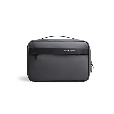 Mark Ryden compact gray multi-layer washbag with handle, large capacity for travel