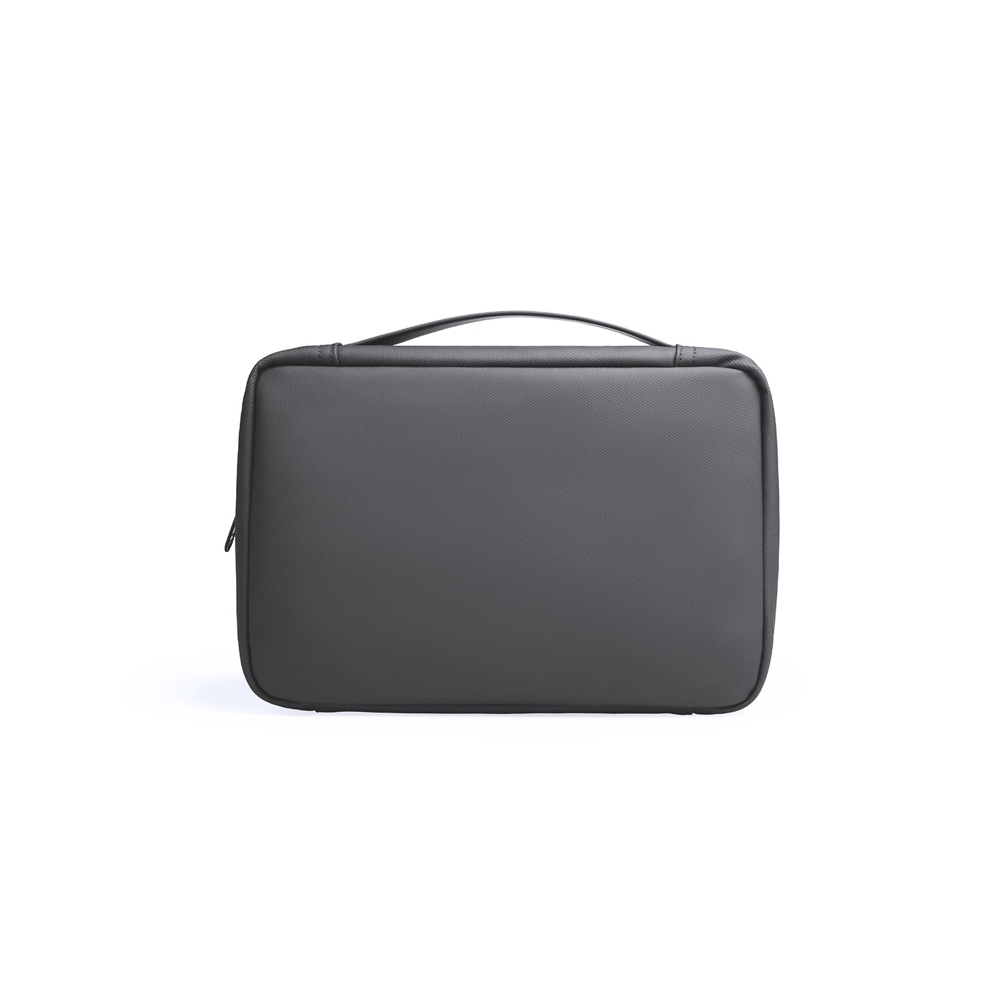 Traveler's compact dark gray multi-layer washbag with handle - MARK RYDEN Global