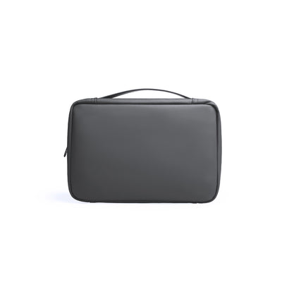 Traveler's compact dark gray multi-layer washbag with handle - MARK RYDEN Global