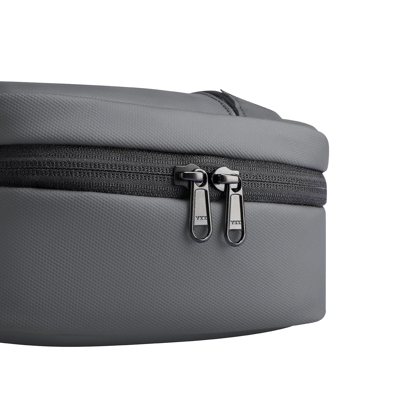 MARK RYDEN Global gray compact multi-layer washbag with black zippers