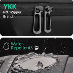 Mark Ryden Global: Black waterproof commuter bag with YKK zippers & water repellent feature