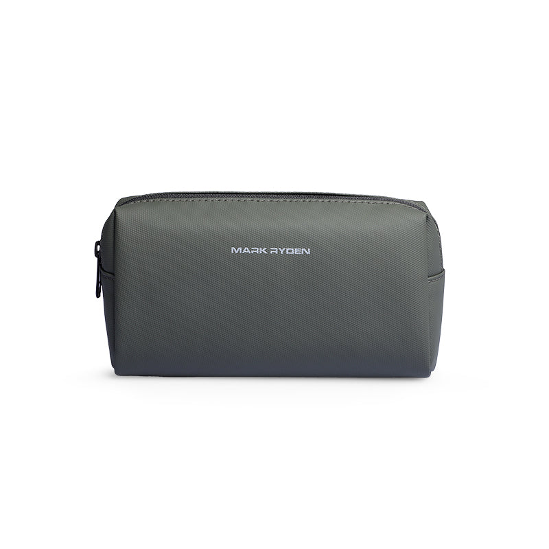 Gray Mark Ryden toiletries bag with zipper, large capacity for travel