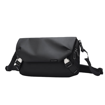 Harvey Mark Ryden black leather waterproof multifunction messenger bag